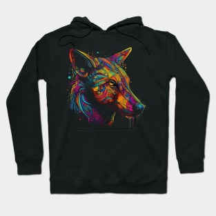 Unleash Your Spirit with our Vibrant Wolf Design Hoodie